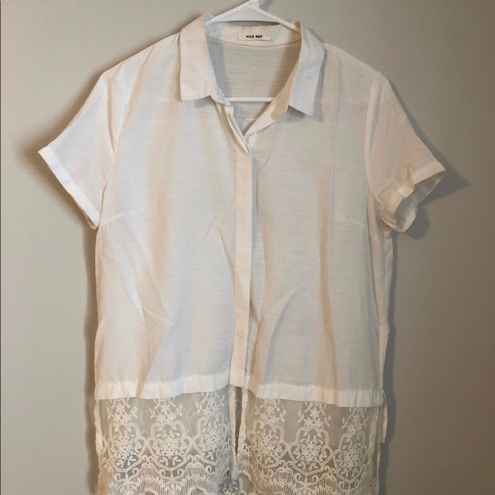 Mod Ref  high low button up